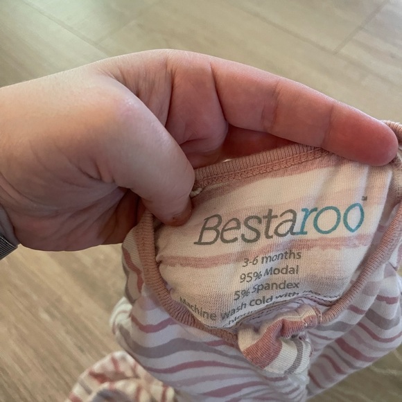 Bestaroo Stripes Footie w/Zipper size 3/6M - Picture 3 of 4